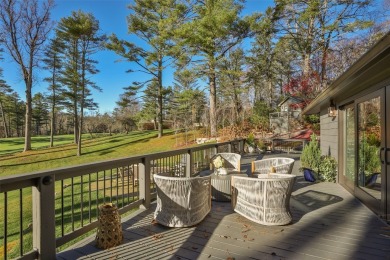 This enchanting single-level mountain home at 630 Cobb Road on Highlands Country Club in North Carolina - for sale on GolfHomes.com, golf home, golf lot
