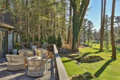 This enchanting single-level mountain home at 630 Cobb Road on Highlands Country Club in North Carolina - for sale on GolfHomes.com, golf home, golf lot