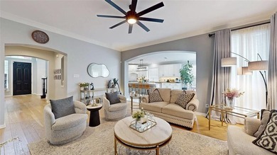 Stunning 2-story nestled beneath mature trees on a quiet on Lantana Golf Club in Texas - for sale on GolfHomes.com, golf home, golf lot