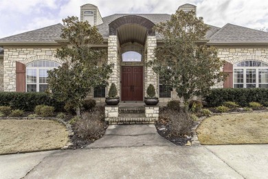 Stunning all-brick, single-level home in Ridgepointe overlooking on RidgePointe Country Club in Arkansas - for sale on GolfHomes.com, golf home, golf lot