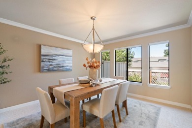 Light-filled townhouse featuring a kitchen with granite counters on Ridgemark Golf and Country Club in California - for sale on GolfHomes.com, golf home, golf lot