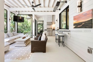 Where contemporary elegance meets timeless Lowcountry beauty on Old Tabby Links on Spring Island in South Carolina - for sale on GolfHomes.com, golf home, golf lot
