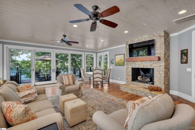 Set on a private 1.12-acre cul-de-sac lot, this expanded and on The Reserve At Lake Keowee in South Carolina - for sale on GolfHomes.com, golf home, golf lot