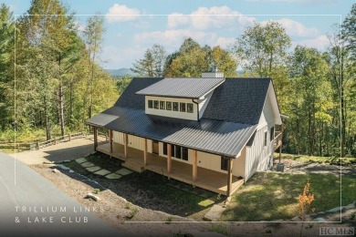 Discover luxury mountain living in this new construction on Trillium Links in North Carolina - for sale on GolfHomes.com, golf home, golf lot