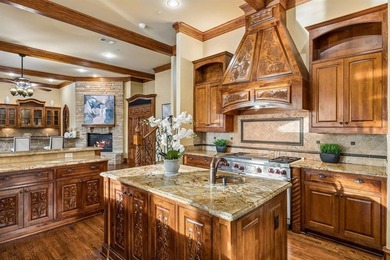 Mediterranean estate positioned on a premier golf course lot in on Stonebriar Golf Course in Texas - for sale on GolfHomes.com, golf home, golf lot