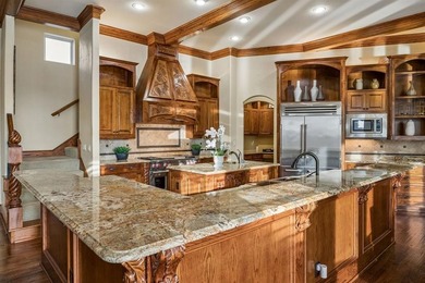 Mediterranean estate positioned on a premier golf course lot in on Stonebriar Golf Course in Texas - for sale on GolfHomes.com, golf home, golf lot