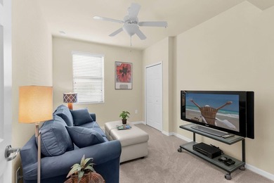 Enjoy a first-floor end-unit coach home with beautiful lake on The Rookery At Marco in Florida - for sale on GolfHomes.com, golf home, golf lot