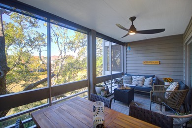 This marsh and sunset view villa has been totally renovated top on The Seabrook Island Club in South Carolina - for sale on GolfHomes.com, golf home, golf lot