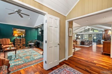 This charming three bedroom, three and one-half bath home is all on Highlands Country Club in North Carolina - for sale on GolfHomes.com, golf home, golf lot