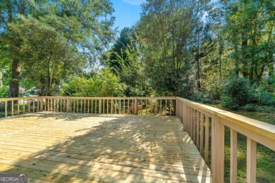 Recently renovated ranch home with, new deck and newer roof is on Honey Creek Country Club in Georgia - for sale on GolfHomes.com, golf home, golf lot