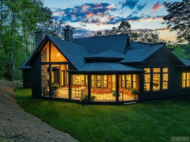 Introducing a brand new, light-filled modern mountain residence on Burlingame Country Club in North Carolina - for sale on GolfHomes.com, golf home, golf lot