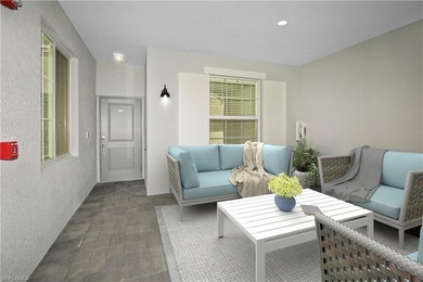 This southwest-facing GROUND FLOOR DiAngelo model, newly built on Panther Run Golf Club in Florida - for sale on GolfHomes.com, golf home, golf lot