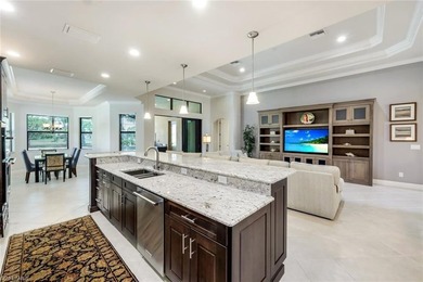 Built in 2016 by Toll Brothers, this under-lived-in Cordova home on Spanish Wells Golf and Country Club in Florida - for sale on GolfHomes.com, golf home, golf lot