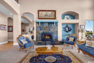 This luxurious custom-designed ArrowCreek estate sits on a 1 on ArrowCreek Golf Club - The Challenge in Nevada - for sale on GolfHomes.com, golf home, golf lot
