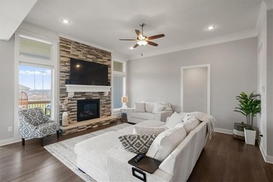 Stunning reverse 1.5-story home filled with natural light from on Shawnee Golf and Country Club in Kansas - for sale on GolfHomes.com, golf home, golf lot