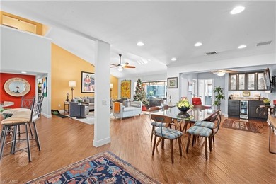 Unexpected and full of wonder, this refined 3-bedroom plus den on The Forest Country Club in Florida - for sale on GolfHomes.com, golf home, golf lot