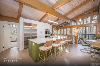 Located in Golf Club Estates, this modern residence, masterfully on The Country Club of Sapphire Valley in North Carolina - for sale on GolfHomes.com, golf home, golf lot