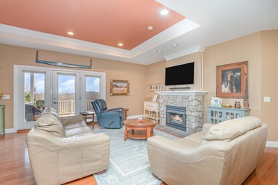 Spectacular golf course views from this beautiful ranch home on Sugar Ridge Golf Club in Indiana - for sale on GolfHomes.com, golf home, golf lot