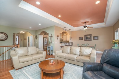 Spectacular golf course views from this beautiful ranch home on Sugar Ridge Golf Club in Indiana - for sale on GolfHomes.com, golf home, golf lot