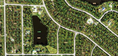 Spacious lakefront lot in Tropical Gulf Acres, offering a serene on Seminole Lakes Country Club in Florida - for sale on GolfHomes.com, golf home, golf lot