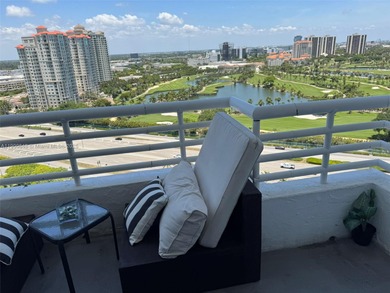 Spectacular water views from Every room in this 2 bed/2 bath on Turnberry Isle Resort and Club in Florida - for sale on GolfHomes.com, golf home, golf lot