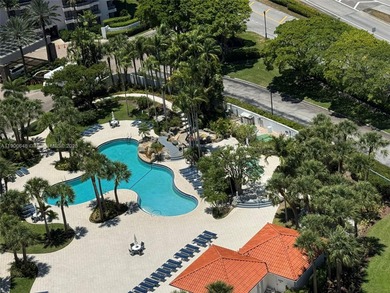 Spectacular water views from Every room in this 2 bed/2 bath on Turnberry Isle Resort and Club in Florida - for sale on GolfHomes.com, golf home, golf lot