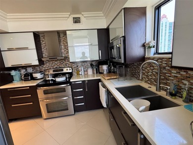 Spectacular water views from Every room in this 2 bed/2 bath on Turnberry Isle Resort and Club in Florida - for sale on GolfHomes.com, golf home, golf lot