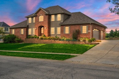 Discover luxury and elegance in this custom-built 2-story home on The Course at Aberdeen in Indiana - for sale on GolfHomes.com, golf home, golf lot