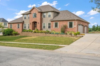 Discover luxury and elegance in this custom-built 2-story home on The Course at Aberdeen in Indiana - for sale on GolfHomes.com, golf home, golf lot