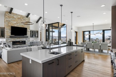 This elegant mountain contemporary newer construction home sits on Talisker Club At Tuhaye in Utah - for sale on GolfHomes.com, golf home, golf lot