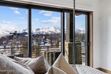 This elegant mountain contemporary newer construction home sits on Talisker Club At Tuhaye in Utah - for sale on GolfHomes.com, golf home, golf lot