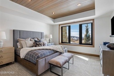 This elegant mountain contemporary newer construction home sits on Talisker Club At Tuhaye in Utah - for sale on GolfHomes.com, golf home, golf lot