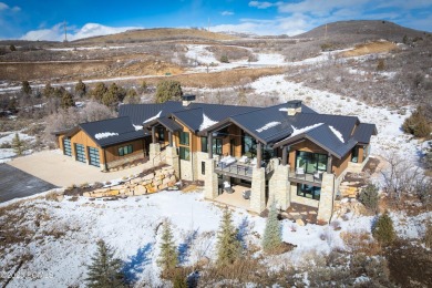 This elegant mountain contemporary newer construction home sits on Talisker Club At Tuhaye in Utah - for sale on GolfHomes.com, golf home, golf lot