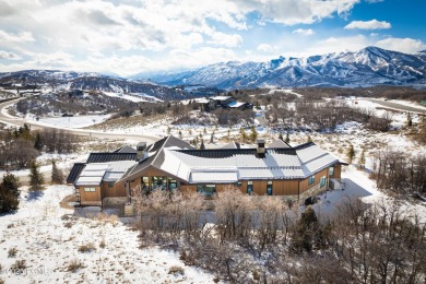 This elegant mountain contemporary newer construction home sits on Talisker Club At Tuhaye in Utah - for sale on GolfHomes.com, golf home, golf lot