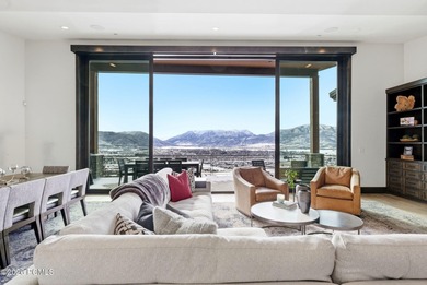 Experience elevated mountain living in this premier view estate on Red Ledges Golf Club in Utah - for sale on GolfHomes.com, golf home, golf lot