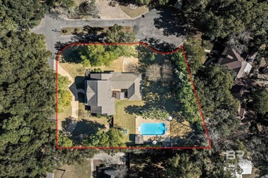 Set on a generous 1.08-acre corner lot in tucked away Point on Lakewood Golf Club in Alabama - for sale on GolfHomes.com, golf home, golf lot