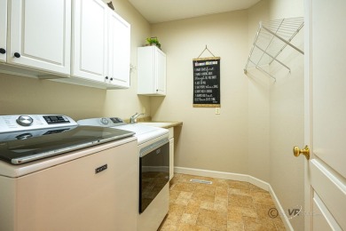 Stunning Contemporary Brick and Stone Ranch style home with on  in Illinois - for sale on GolfHomes.com, golf home, golf lot