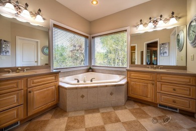 Stunning Contemporary Brick and Stone Ranch style home with on  in Illinois - for sale on GolfHomes.com, golf home, golf lot