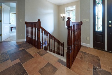 Stunning Contemporary Brick and Stone Ranch style home with on  in Illinois - for sale on GolfHomes.com, golf home, golf lot