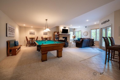 Stunning Contemporary Brick and Stone Ranch style home with on  in Illinois - for sale on GolfHomes.com, golf home, golf lot