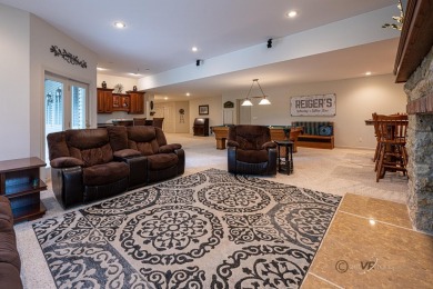 Stunning Contemporary Brick and Stone Ranch style home with on  in Illinois - for sale on GolfHomes.com, golf home, golf lot