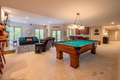 Stunning Contemporary Brick and Stone Ranch style home with on  in Illinois - for sale on GolfHomes.com, golf home, golf lot