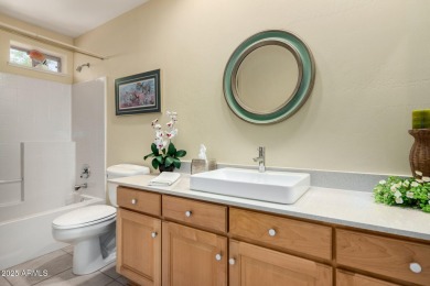Enjoy the charm of this delightful 2-bedroom end-unit townhome! on Apache Wells Country Club in Arizona - for sale on GolfHomes.com, golf home, golf lot