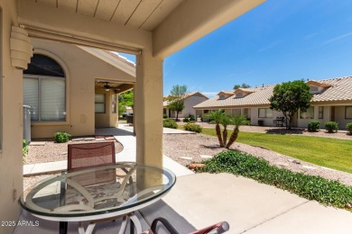 Enjoy the charm of this delightful 2-bedroom end-unit townhome! on Apache Wells Country Club in Arizona - for sale on GolfHomes.com, golf home, golf lot