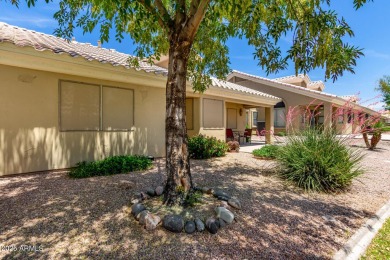 Enjoy the charm of this delightful 2-bedroom end-unit townhome! on Apache Wells Country Club in Arizona - for sale on GolfHomes.com, golf home, golf lot