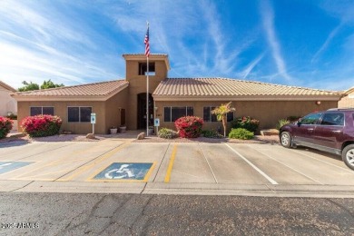Enjoy the charm of this delightful 2-bedroom end-unit townhome! on Apache Wells Country Club in Arizona - for sale on GolfHomes.com, golf home, golf lot