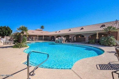 Enjoy the charm of this delightful 2-bedroom end-unit townhome! on Apache Wells Country Club in Arizona - for sale on GolfHomes.com, golf home, golf lot