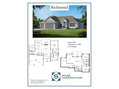 Welcome to the Richmond plan! Beautiful reverse story and half on Shoal Creek Golf Course in Missouri - for sale on GolfHomes.com, golf home, golf lot