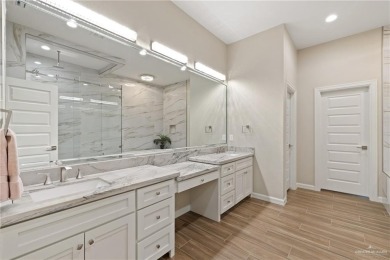 Experience luxury living in this stunning modern Spanish-style on Tierra Santa Golf Club in Texas - for sale on GolfHomes.com, golf home, golf lot