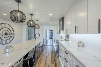 This fully REDESIGNED, Greek Isle-inspired upper-level condo in on Desert Forest Golf Club in Arizona - for sale on GolfHomes.com, golf home, golf lot